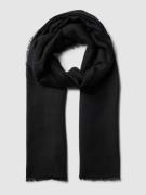 Sjaal met gerafelde boorden