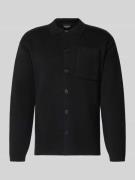 Regular fit poloshirt van een mix van katoen en wol, model 'AIDEN'