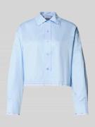 Korte overhemdblouse in laagjeslook