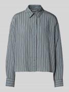 Relaxed fit overhemdblouse van viscosemix