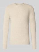 Regular fit gebreide pullover van wolmix