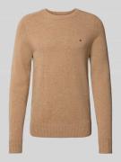 Regular fit gebreide pullover van het fijnste wol