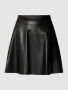 Minirok in leerlook, model 'ANDY'