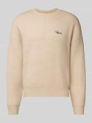 Gebreide pullover met ribboorden, model 'Signar'