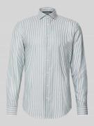 Slim fit zakelijk overhemd van katoen met haaikraag