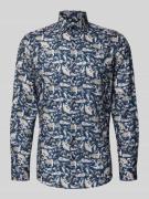 Regular fit zakelijk overhemd van katoen met kentkraag