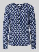 Regular fit blouse van viscose met V-hals