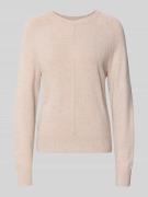 Gebreide pullover met ribboorden