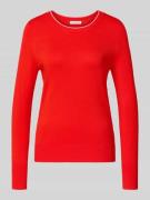 Gebreide pullover met ribboorden