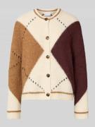 Regular fit jack met wol in gebreide look