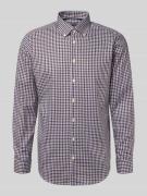 Regular fit zakelijk overhemd van katoen