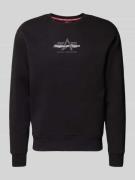 Sweatshirt met logo en ronde hals