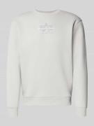 Sweatshirt met logo en ronde hals