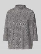 Shirt met lange mouwen en opstaande kraag