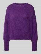 Oversized gebreide pullover met ronde hals, model 'Isolde'