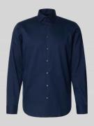 Regular fit zakelijk overhemd van katoen met kentkraag