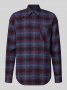 Relaxed fit vrijetijdsoverhemd van een mix van biologisch katoen en li...