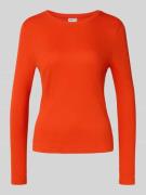 Shirt met lange mouwen in riblook met ronde hals