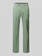 Regular fit stoffen broek met achterzakken