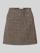 Slim fit minirok van wolmix