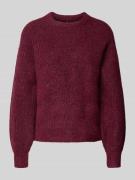Relaxed fit gebreide pullover met wol, model 'GILA'
