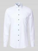 Super slim fit zakelijk overhemd van katoen met kentkraag