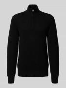 Gebreide pullover met ribboorden