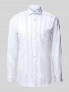 Slim fit zakelijk overhemd met kentkraag