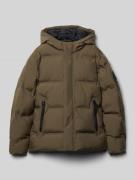 Regular fit gewatteerd jack met logo-applicatie, model 'Fusion'