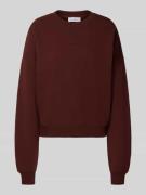 Oversized sweatshirt met labelstitching