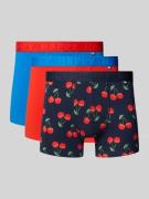 Boxershort met elastische logoband in een set van 3 stuks