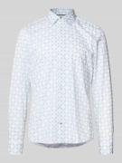 Slim fit zakelijk overhemd met knoopsluiting