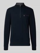 Sweatshirt met opstaande kraag, model 'Selanik'