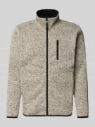 Sweatjack met opstaande kraag