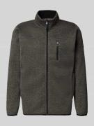 Sweatjack met opstaande kraag