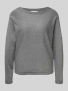 Gebreide pullover van viscosemix met boothals