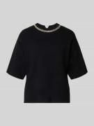 Gebreid shirt met siersteentjes, model 'DORISE'