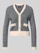 Shaped fit gebreid jack met wol, model 'MAGGIE LIFE'