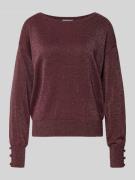 Gebreide pullover met sierknopen, model 'MOBBE'