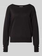 Gebreide pullover met sierknopen, model 'MOBBE'