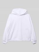 Relaxed fit hoodie met logoprint, model 'Signature'