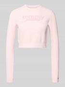 Regular fit pullover met labelstitching