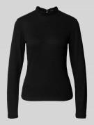 Shirt met lange mouwen en opstaande kraag, model 'Sanba'