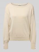 Gebreide pullover met sierknopen, model 'MOBBE'