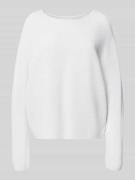 Glanzende gebreide pullover van wolmix