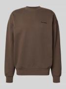 Oversized sweatshirt met labelstitching