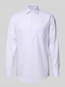 Regular fit zakelijk overhemd van katoen met button-downkraag