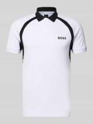 Slim fit poloshirt met korte knoopsluiting, model 'PL_TOC SPIN CB'