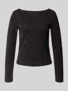 Regular fit shirt met lange mouwen en structuurmotief, model 'JINA'