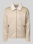 Regular fit bomberjack met kraag van imitatiebont, model 'ROYCE'